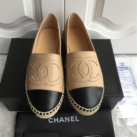 flat chanel shoes women|Chanel flats beige and black.